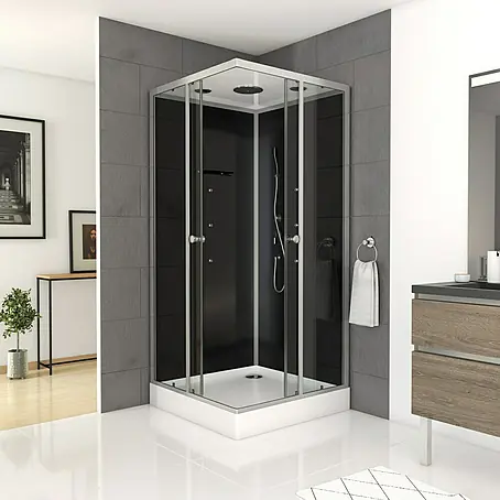 Aurlane  Cabina de ducha completa Vitamine Black Square
