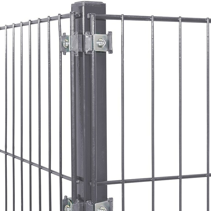Peddy Shield Zaun-Set ESM (2 x 0,8 m, Anthrazit, 2 -tlg., Eckanbau) | BAUHAUS