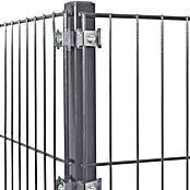 Peddy Shield Zaun-Set ESM (2 x 0,8 m, Anthrazit, 2 -tlg., Eckanbau) | BAUHAUS