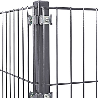 Peddy Shield Zaun-Set ESM (2 x 0,8 m, Anthrazit, 2 -tlg., Eckanbau)