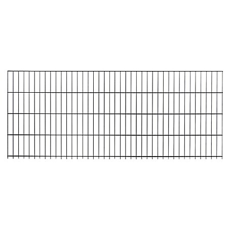 Peddy Shield Zaun-Set DSM (2 x 0,83 m, Anthrazit, 21 -tlg., Zum Einbetonieren)
