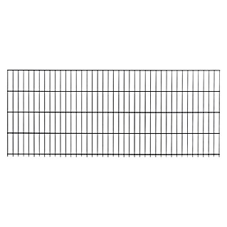 Peddy Shield Zaun-Set DSM (2 x 1,23 m, Anthrazit, 21 -tlg., Zum Einbetonieren)