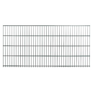 Peddy Shield Zaun-Set (200 x 125 cm, Grün, Mit Eckpfosten und zum Einbetonieren)