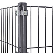Peddy Shield Zaun-Set (200 x 83 cm, Anthrazit, Mit Eckpfosten zum Aufschrauben) | BAUHAUS