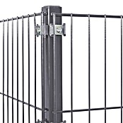 Peddy Shield Zaun-Set (200 x 103 cm, Anthrazit, Mit Eckpfosten zum Aufschrauben) | BAUHAUS