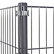 Peddy Shield Zaun-Set (200 x 125 cm, Anthrazit, Mit Eckpfosten zum Aufschrauben) | BAUHAUS