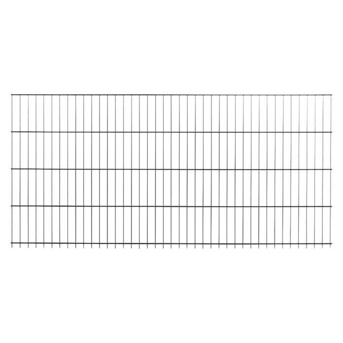 Peddy Shield Zaun-Set ESM (B x H: 2 x 1,25 m, Anthrazit, 21 -tlg., Mit Montageplatte) | BAUHAUS