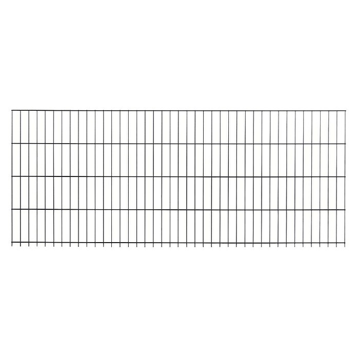 Peddy Shield Zaun-Set DSM (2 x 0,83 m, Anthrazit, 21 -tlg., Mit Montageplatte) | BAUHAUS