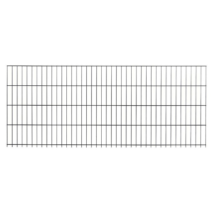 Peddy Shield Zaun-Set DSM (2 x 1,23 m, Anthrazit, 21 -tlg., Mit Montageplatte) | BAUHAUS