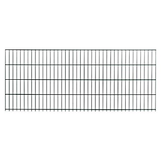 Peddy Shield Zaun-Set DSM (2 x 1,23 m, Anthrazit, 31 -tlg., Mit Montageplatte)