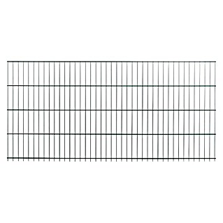 Peddy Shield Zaun-Set (200 x 75 cm, Grün, Mit Eckpfosten zum Aufschrauben)