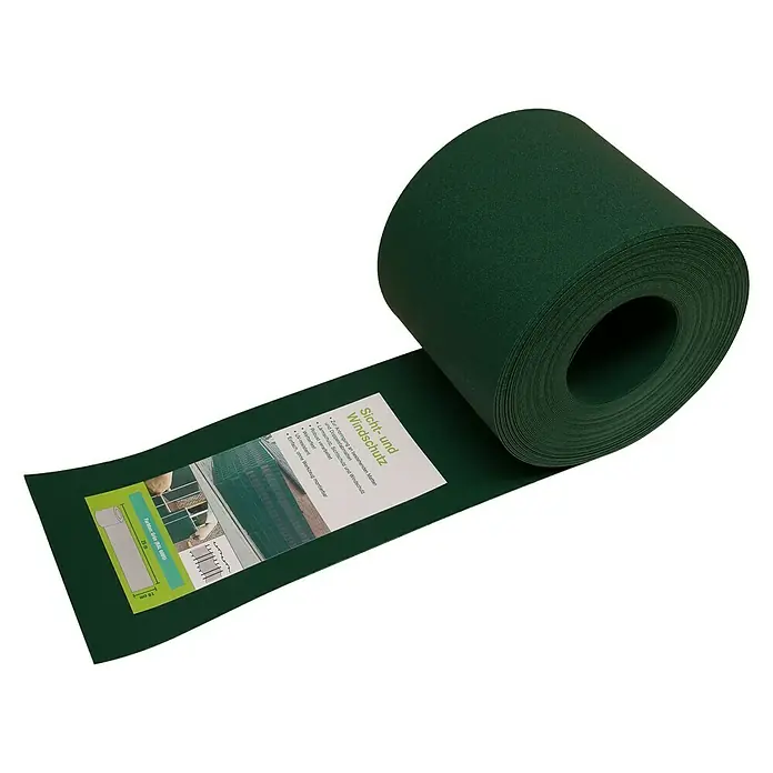 Peddy Shield Sichtschutzstreifen - 25 x 0,19 m, Grün - Eine Rolle grüner Sichtschutzstreifen, ideal zum Anbringen an Matten für Wind- und Sichtschutz im Garten oder auf dem Balkon.