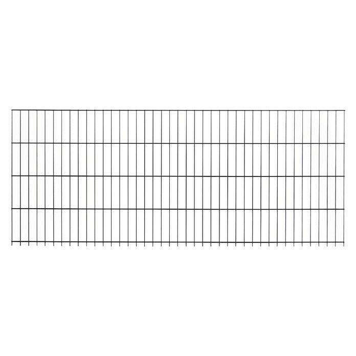 Peddy Shield Zaun-Set DSM (2 x 1,23 m, Anthrazit, 31 -tlg., Zum Einbetonieren) | BAUHAUS