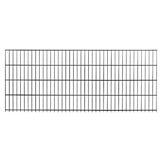Peddy Shield Zaun-Set DSM (2 x 1,23 m, Anthrazit, 31 -tlg., Zum Einbetonieren)