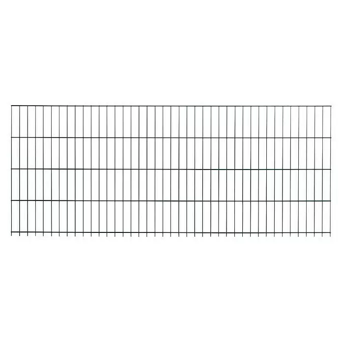 Peddy Shield Zaun-Set DSM - 2 x 1,23 m, Grün, 31 -tlg., Zum Einbetonieren - Detailaufnahme