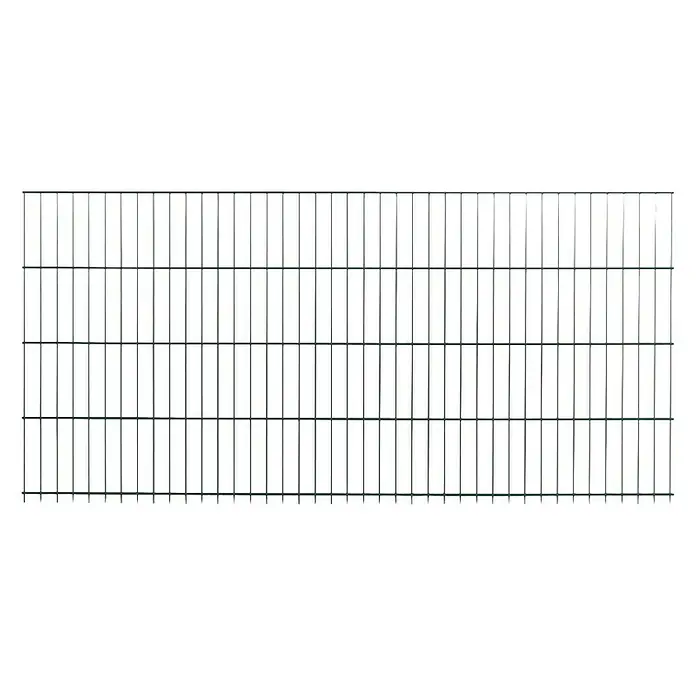 Peddy Shield Zaun-Set ESM - 2 x 1 m, Grün, 31 -tlg. - Bild eines Drahtzauns. Der Drahtzaun ist ein langlebiges und zuverlässiges Zaunsystem. Er schützt Ihr Grundstück und sorgt für Sicherheit.