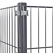 Peddy Shield Zaun-Set (200 x 123 cm, Anthrazit, Mit Eckpfosten zum Aufschrauben) | BAUHAUS