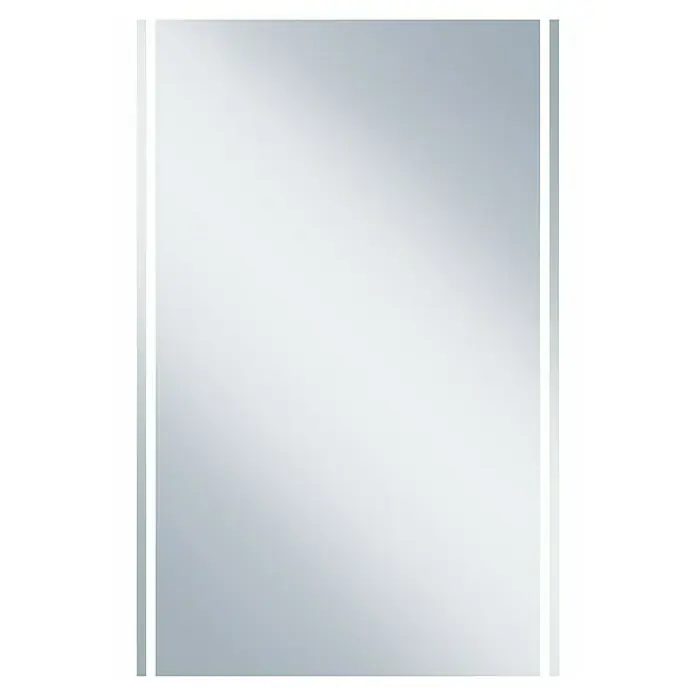Camargue Lichtspiegel Donna 2 - 60 x 90 cm - Ein eleganter, rechteckiger Spiegel mit integrierter LED-Beleuchtung an den Seiten. Ideal für moderne Badezimmer.