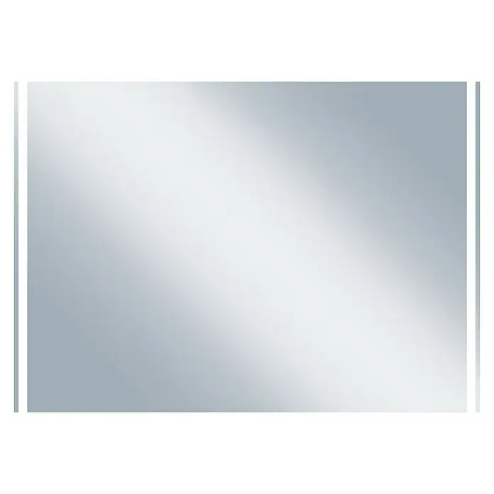 Camargue Lichtspiegel Donna 3 - 70 x 50 cm - Ein modernes, rechteckiges Spiegelschrank-Paneel mit integrierter Beleuchtung an den Seiten für ein elegantes Badezimmerambiente.