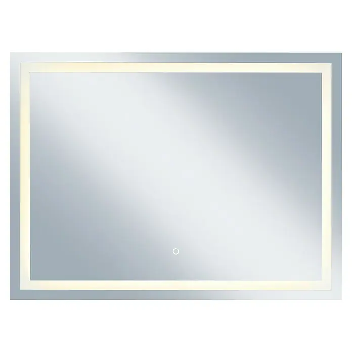 Camargue Lichtspiegel Heaven 3 - 80 x 60 cm - Elegantes Rechteckiger LED-beleuchteter Spiegel für Badezimmer mit modernem Design und klarer Reflexion für stilvolle Akzente.