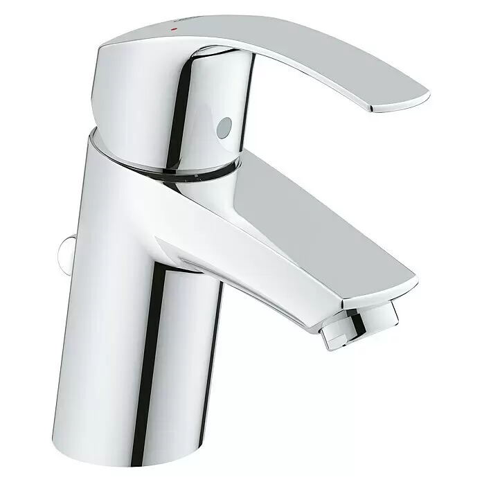 Grohe Eurosmart Waschtischarmatur S-Size - Mit Zugstange, Chrom, Glänzend - Rechte Seitenansicht