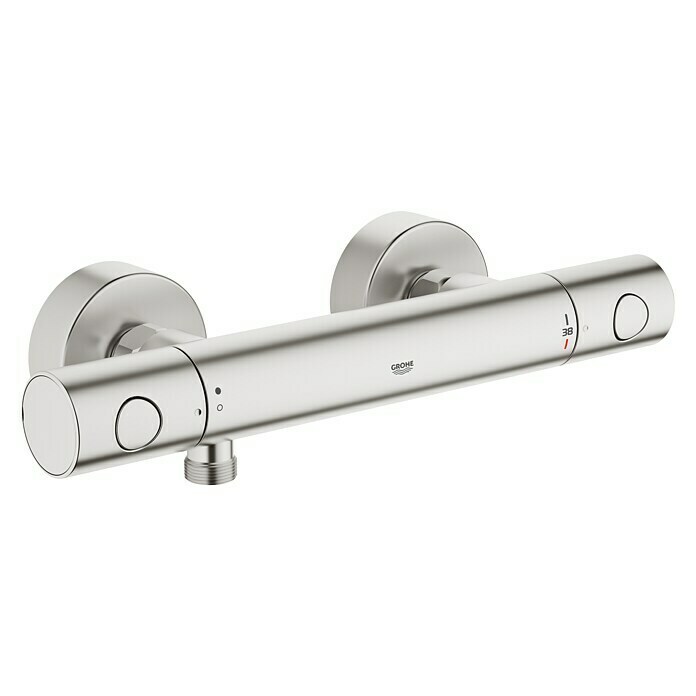 Grohe Grohtherm 1000 Cosmopolitan BrausethermostatSupersteel, Matt Front View