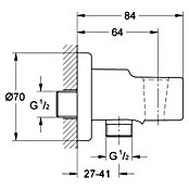 Grohe Wandanschlussbogen Relexa (½″, Chrom)