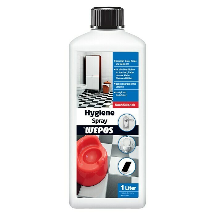 Wepos Hygienespray Nachfüllpack1 l Front View