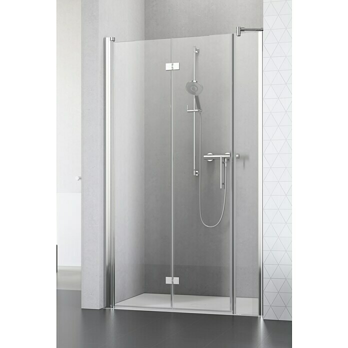 Camargue Vario Nischendusche S52+S1780 x 195 cm, Stärke: 6 mm, Silber Front View