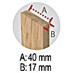Holzklappbock Standard (Tragkraft: 400 kg bei 2 Holzböcken, Höhe: 74 cm, Kiefer)