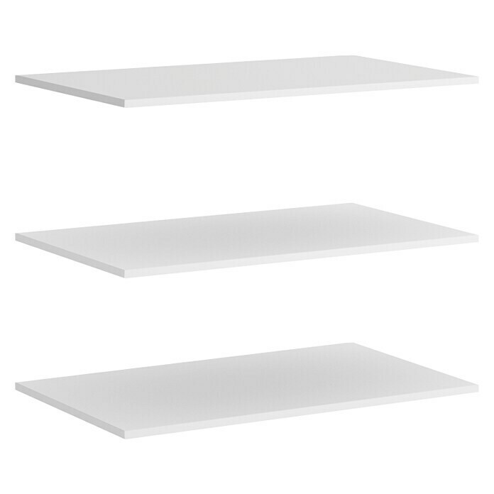 Set de estanterías (L x An x Al: 180 x 87 x 1,6 cm, Blanco)