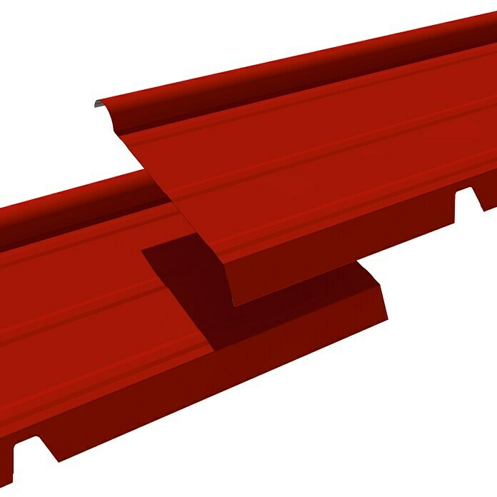 Isopan Cumbrera de placa Isotego (Rojo, Largo: 4 m)