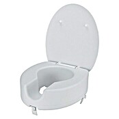 careosan Elevador de asiento de WC (10 cm elevado, Plástico, Blanco)