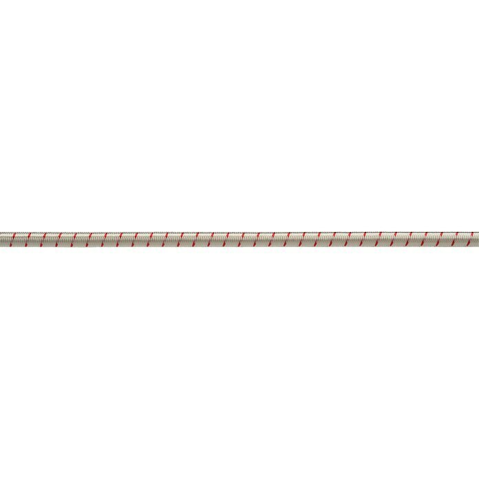 FSE Robline Gummileine Meterware (Durchmesser: 8 mm, Weiß/Rot, Gummi)