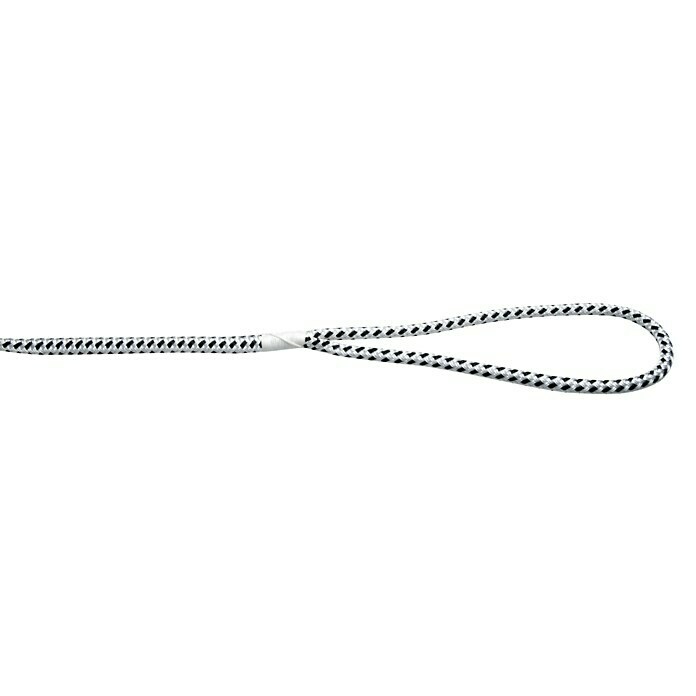 FSE Robline Cuerda de amarre Rio (8 mm, Largo: 5 m, Poliéster, Negro/blanco)
