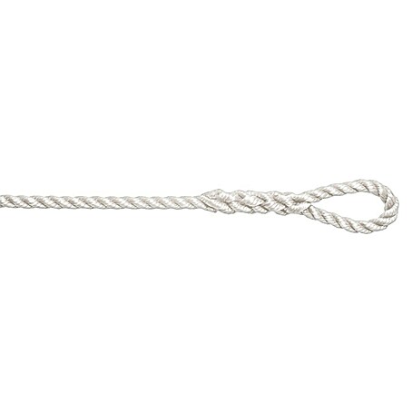 Robline Fenderleine geschlagen (Durchmesser: 6 mm, Länge: 2 m, Polyester, Weiß, 2 Stk.)
