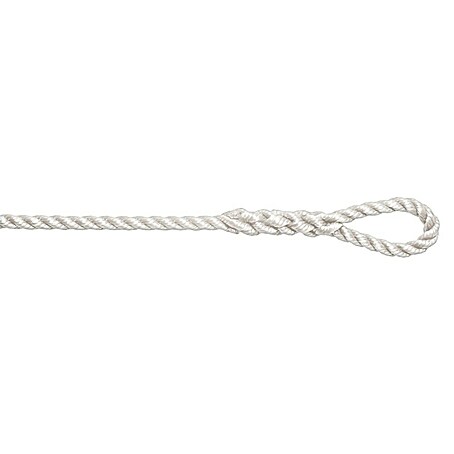 Robline Fenderleine geschlagen (Durchmesser: 8 mm, Länge: 2 m, Polyester, Weiß, 2 Stk.)