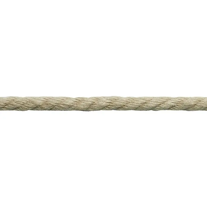 Robline Schot Meterware Classic Tex - Durchmesser: 30 mm, Natur, XLF - Nahaufnahme eines robusten Seils, ideal für nautische Themen oder rustikale Dekorationen. Das Seil ist stark und langlebig.