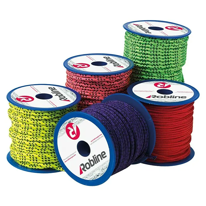 Robline Leine Orion 500 - Länge: 30 m, Zugkraft: 70 daN, Navy-Blau - Mehrere Spulen Robline-Seile in verschiedenen Farben. Ideal für Segler und Outdoor-Enthusiasten.