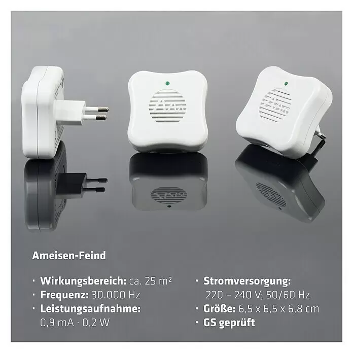 Gardigo Tierabwehrgerät – Ultraschall Zur Vertreibung Von Tieren, Robustes Kunststoff-Gehäuse, 1 Stück