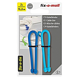 Fix-o-moll Kabelbinder fix-o-tie (Blau, Ø x L: 4 x 152 mm, 2 Stk.)