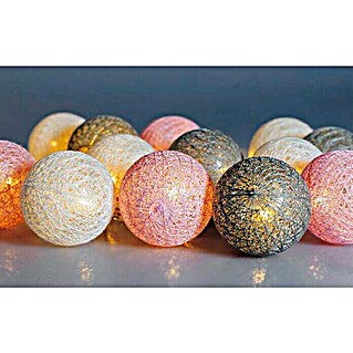 Starlux Guirnalda luminosa LED Ball (Funciona con pilas, 3,15 m, Multicolor)