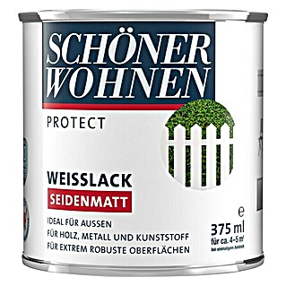 SCHÖNER WOHNEN-Farbe Protect Weißlack (375 ml, Weiß, Seidenmatt)