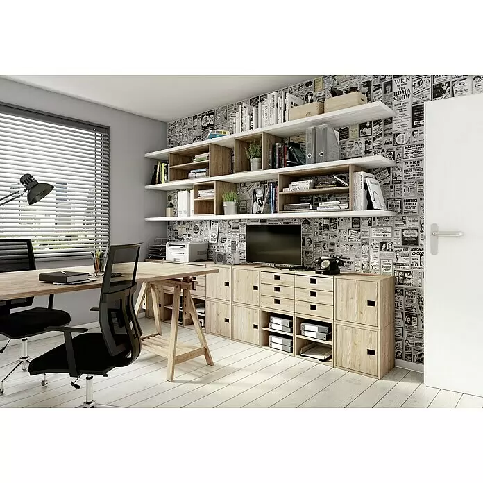 Astigarraga Dinamic Schubladenturm - 33 x 36,2 x 36,2 cm, Anzahl Schubladen: 3 Stk., Kiefernholz, Natur - Stimmungsaufnahme