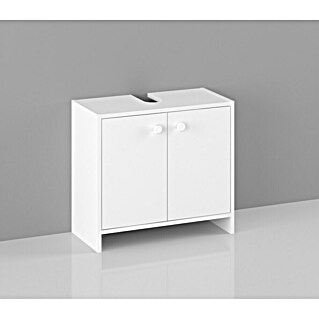 Astor Waschtischunterschrank Fini (B x T x H: 60 x 29 x 55 cm, Weiß, Matt)