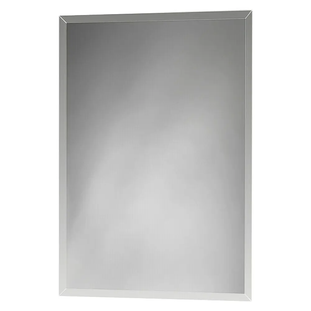 Wandspiegel CASSEL 50 cm 115 cm Metall Hellgrau