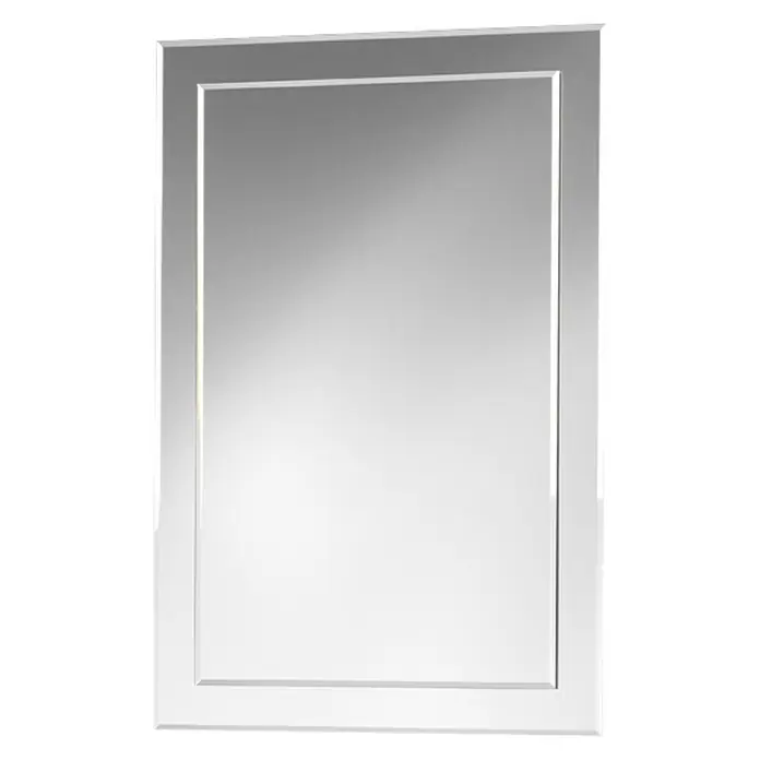 Kristall-Form Facettenspiegel Clearance - 40 x 60 cm, Rechteckig - Dieser Artikel zeigt einen rechteckigen Spiegel mit einem klaren Rahmen. Der Spiegel reflektiert die Umgebung und erzeugt so Tiefe.
