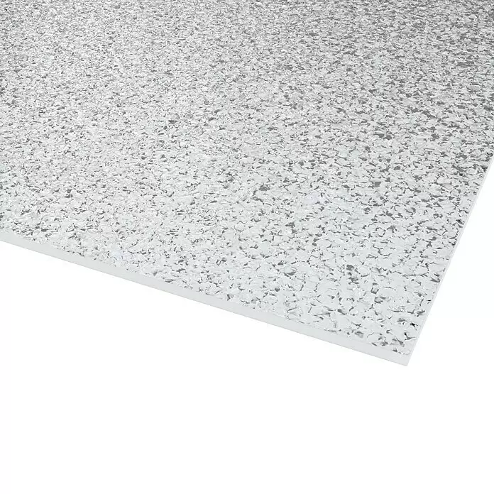 Kunstglas Owocor - 50 cm x 100 cm x 2,5 mm, Eiskristall, Klar, Polystyrol - Detailaufnahme