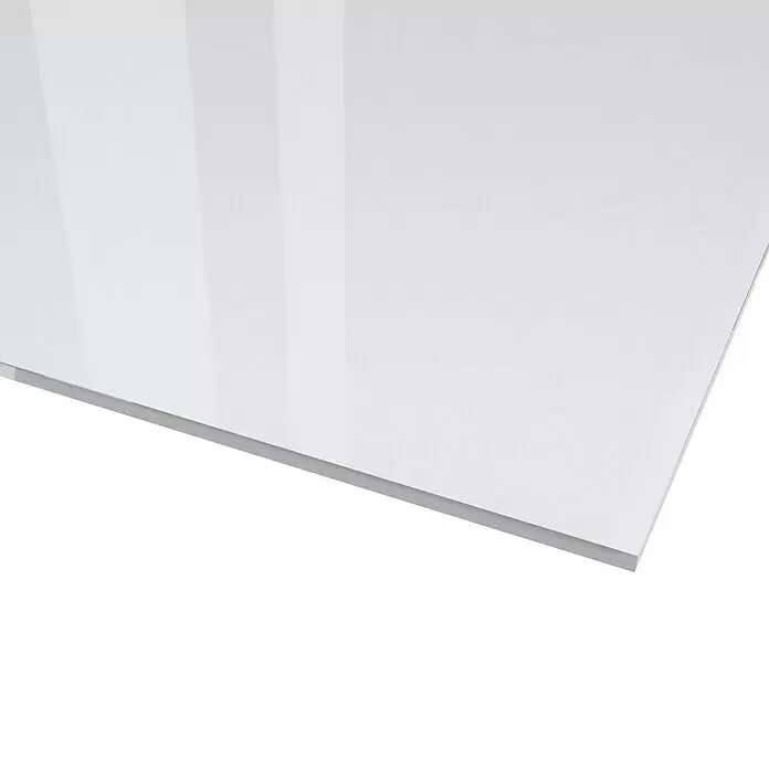 Kunstglas Owocor - 50 cm x 100 cm x 2,5 mm, Eben, Klar, Polystyrol - Detailaufnahme