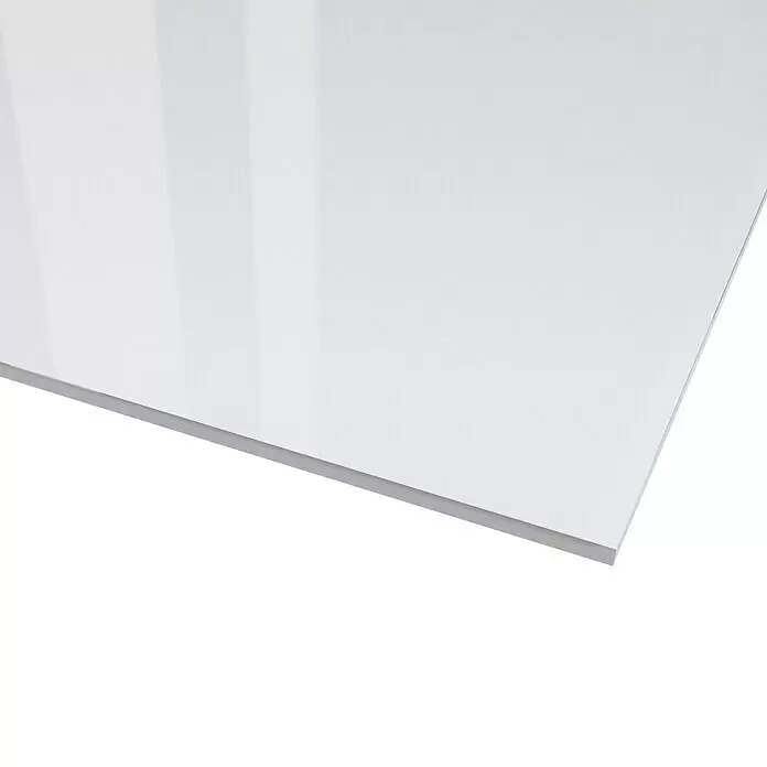Kunstglas Owocor - 50 cm x 100 cm x 5 mm, Eben, Klar, Polystyrol - Detailaufnahme